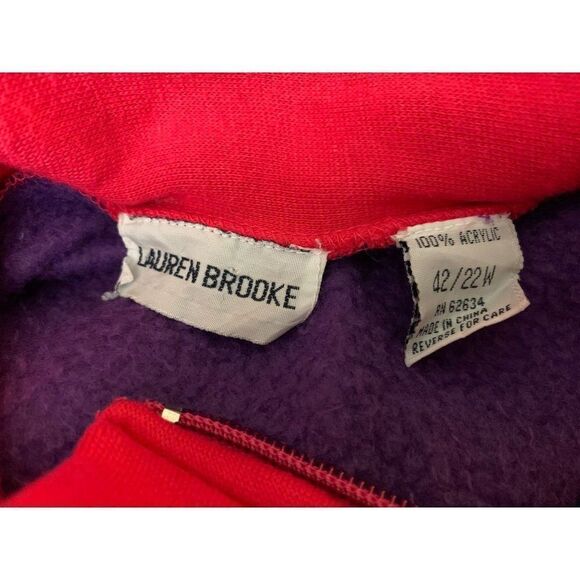 Vintage Lauren Brooke Sweater Pockets half zip - Picture 6 of 7